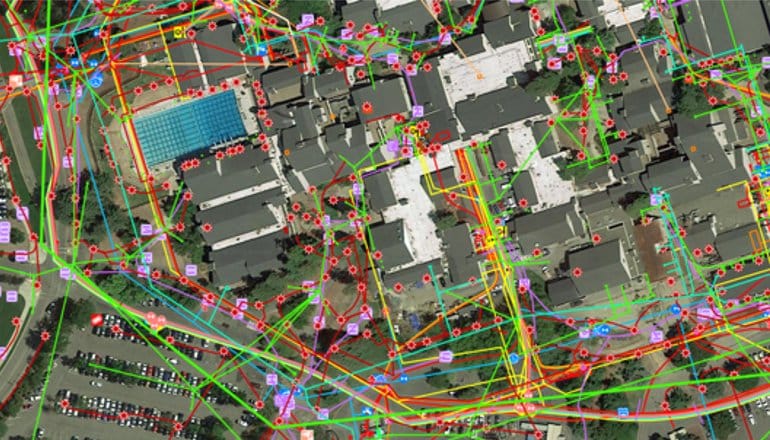 Utility network mapping and GIS infrastructure data